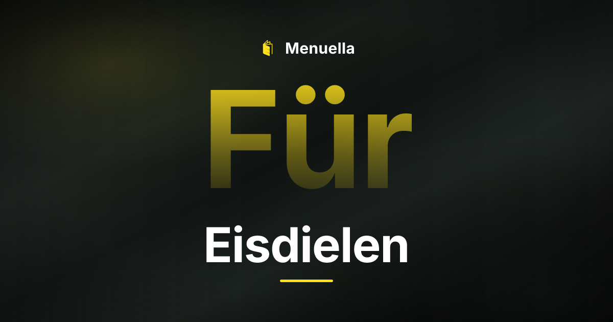 Menuella für Eisdielen