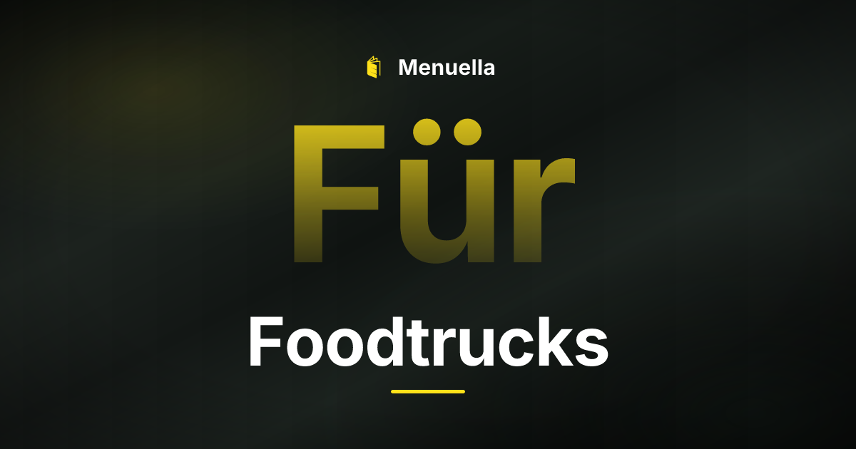Menuella für Foodtrucks