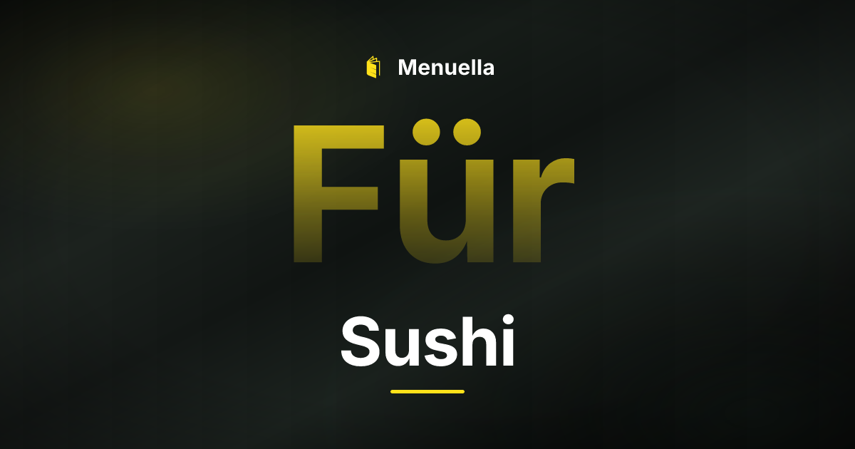 Menuella für Sushi