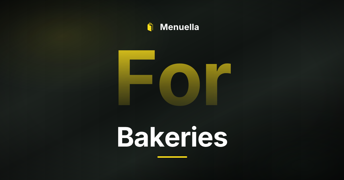 Menuella für Bakeries