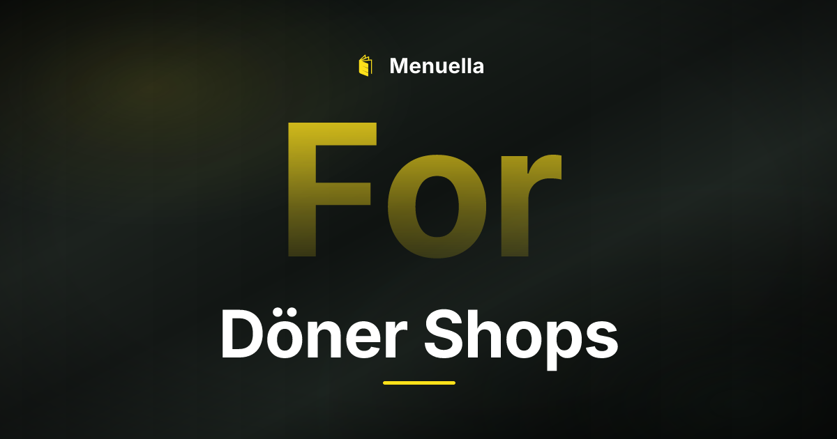 Menuella für Döner Shops