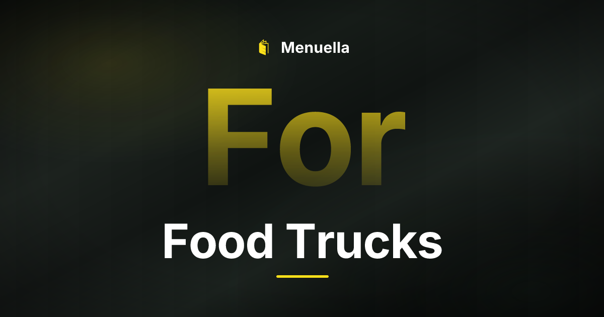 Menuella für Food Trucks