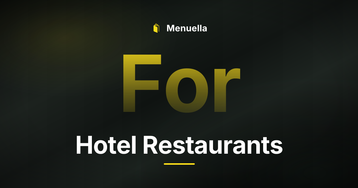 Menuella für Hotel Restaurants