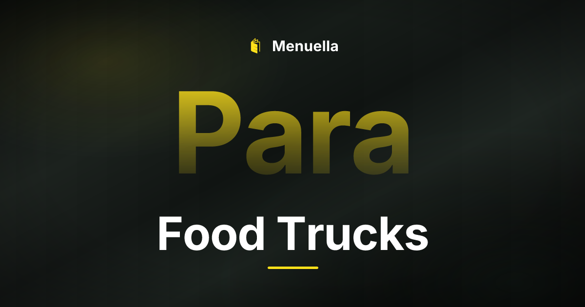 Menuella für Food Trucks