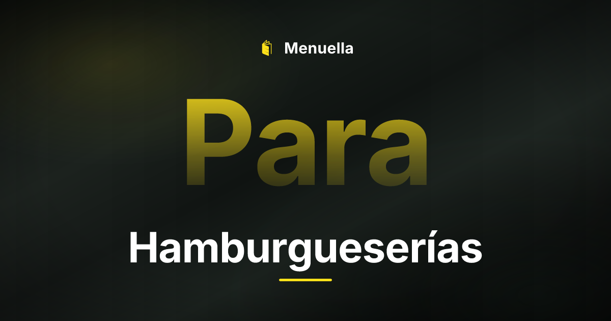 Menuella für Hamburgueserías