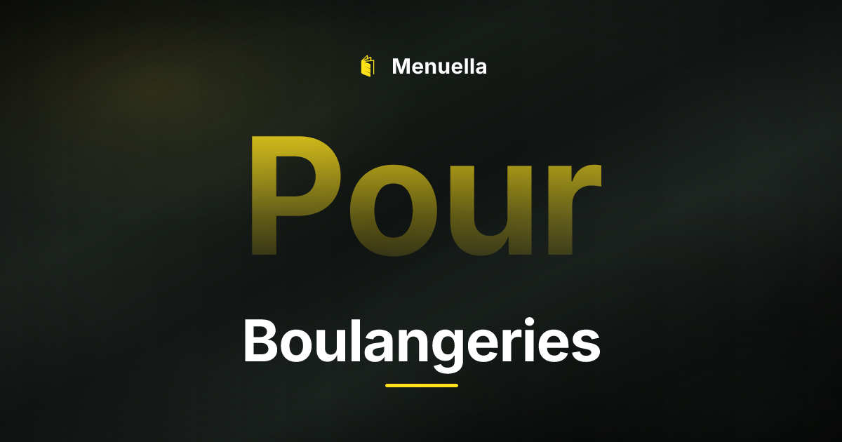 Menuella für Boulangeries