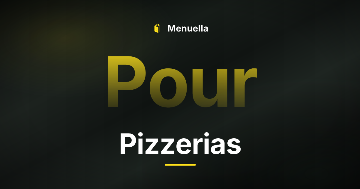 Menuella für Pizzerias