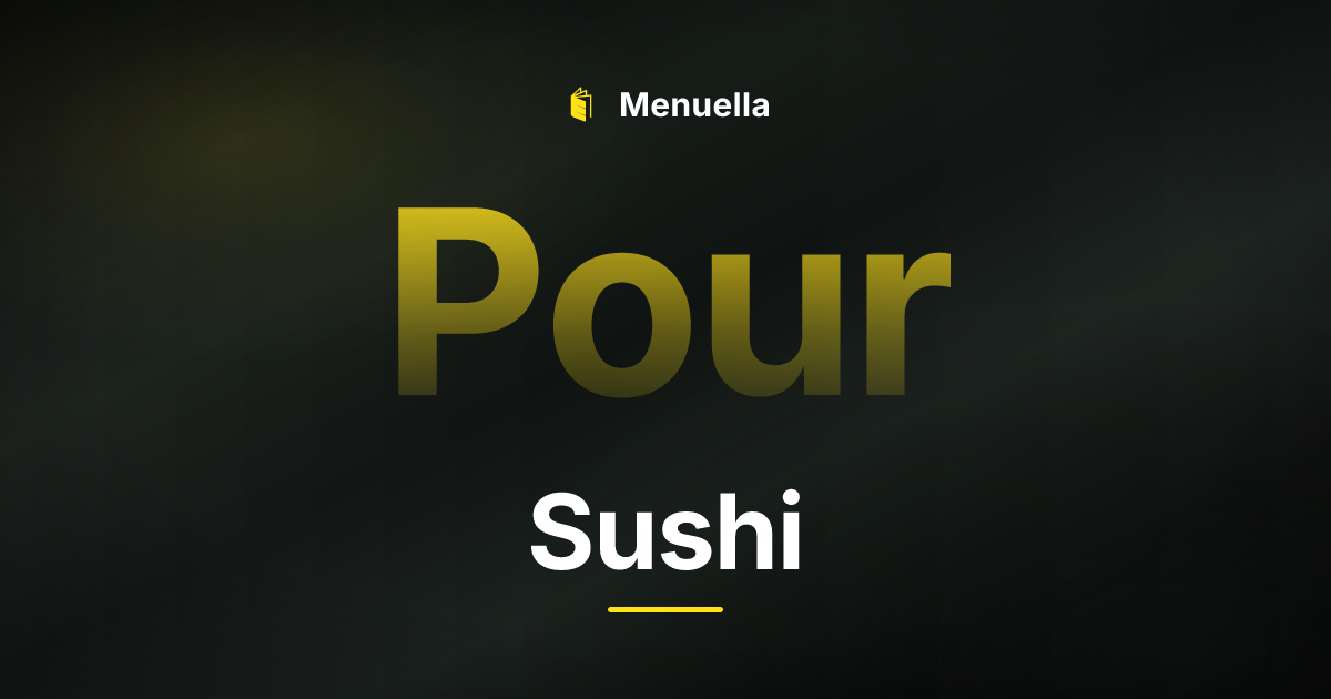 Menuella für Sushi