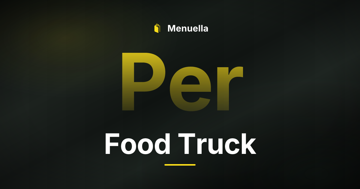 Menuella für Food Truck