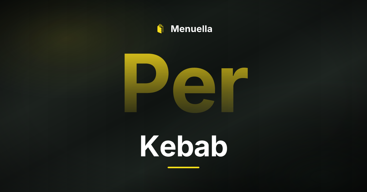 Menuella für Kebab