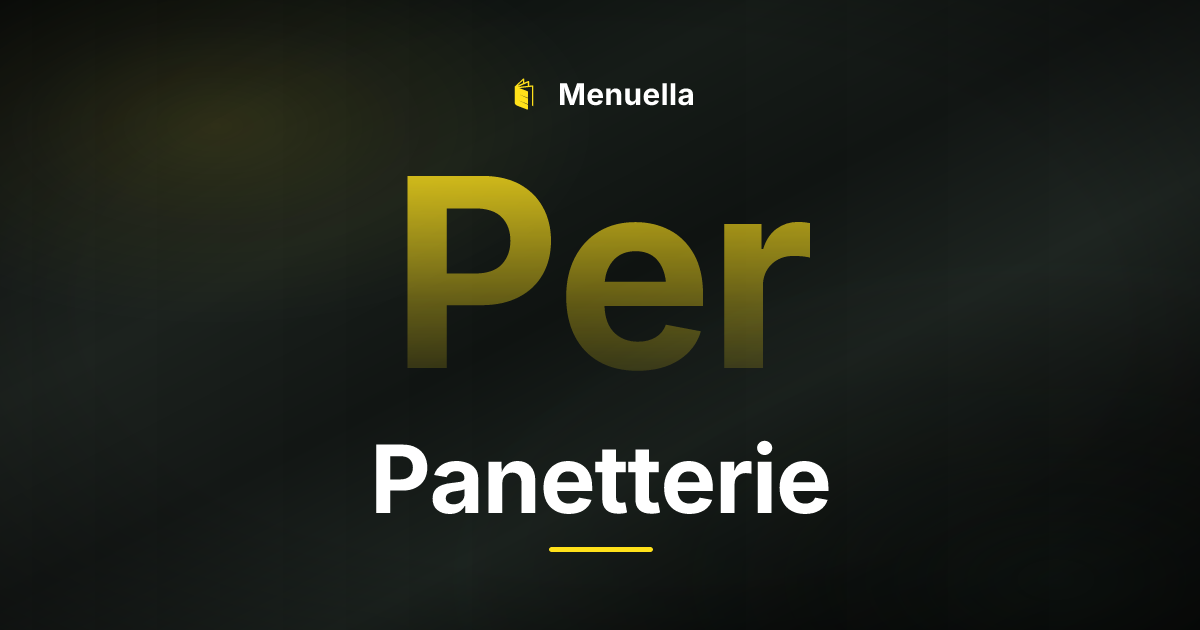 Menuella für Panetterie