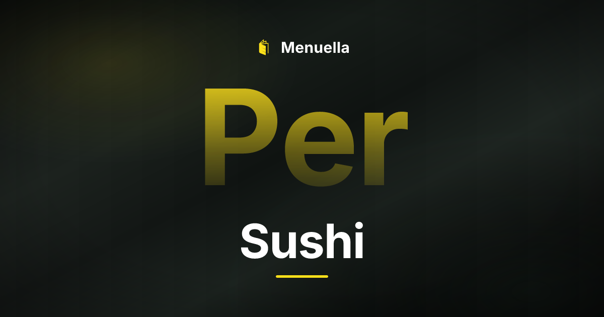 Menuella für Sushi