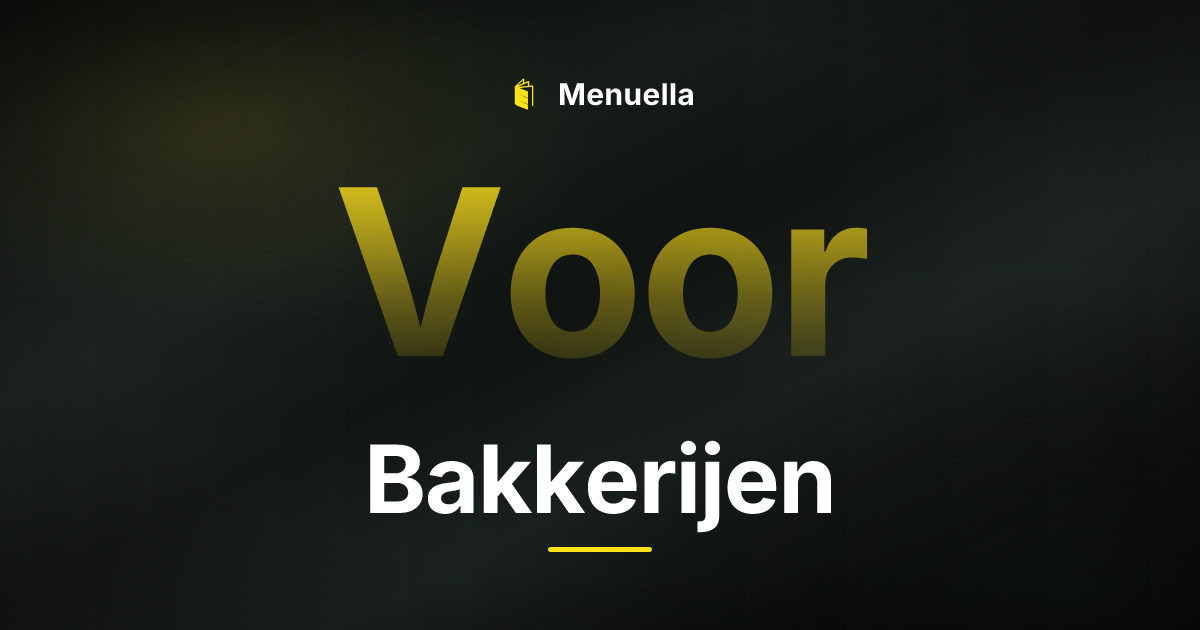 Menuella für Bakkerijen