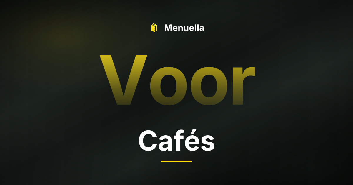 Menuella für Cafés