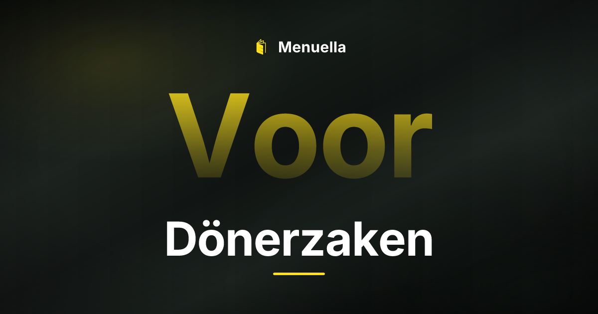 Menuella für Dönerzaken