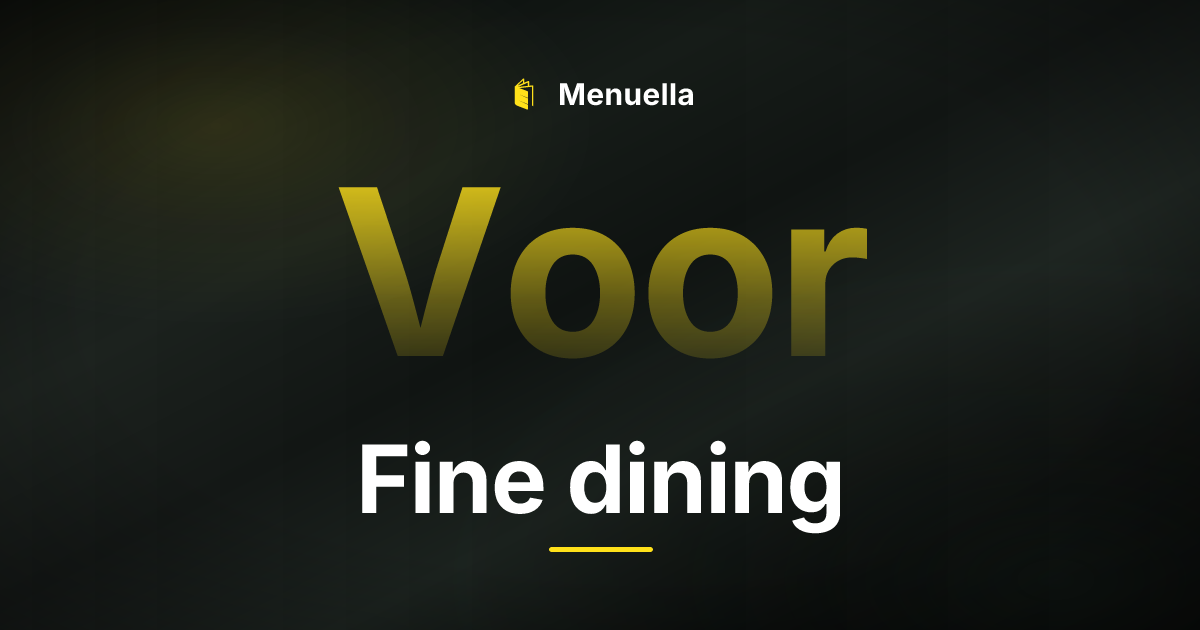 Menuella für Fine dining