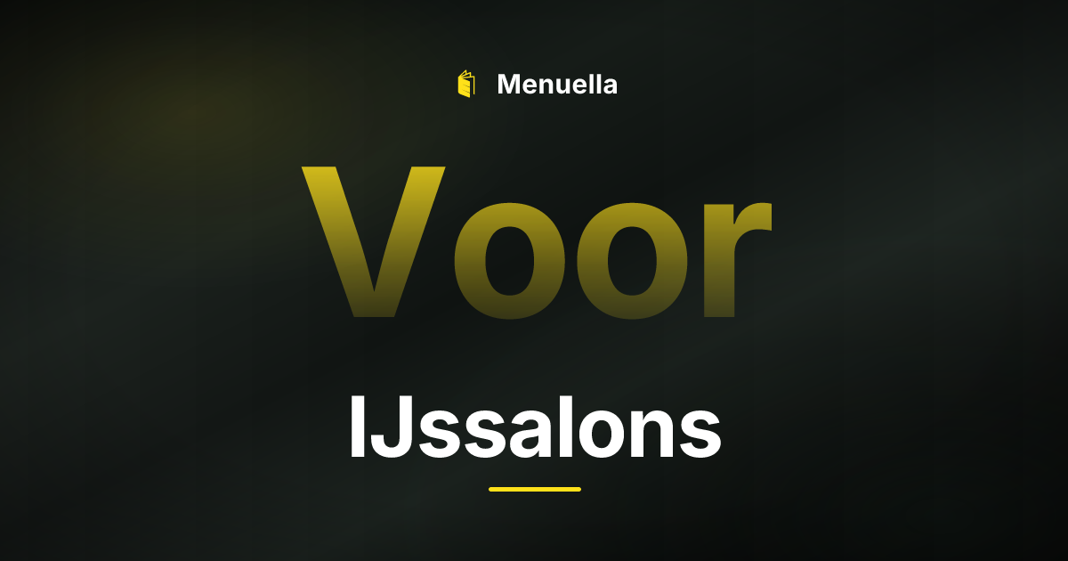 Menuella für IJssalons