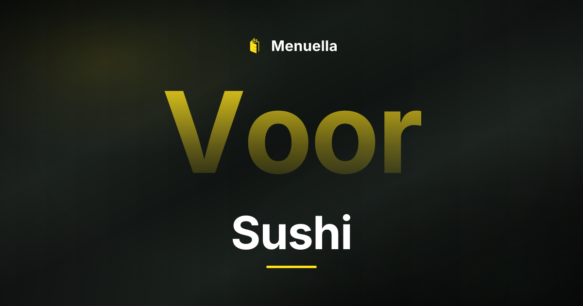 Menuella für Sushi