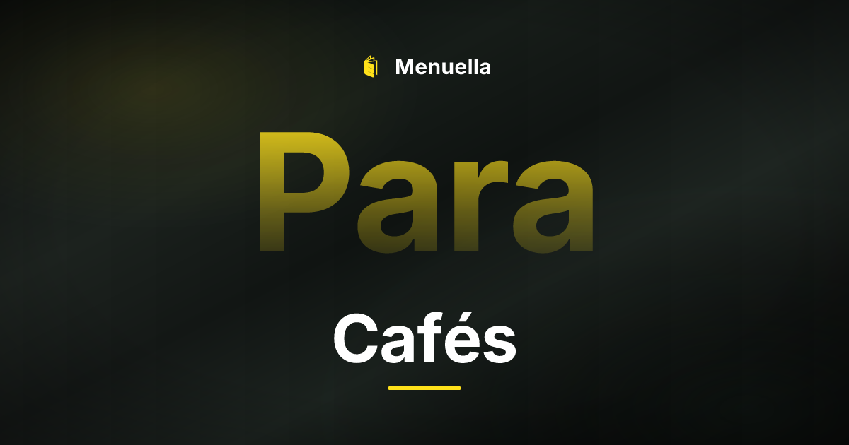 Menuella für Cafés