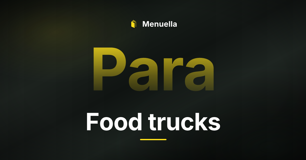 Menuella für Food trucks