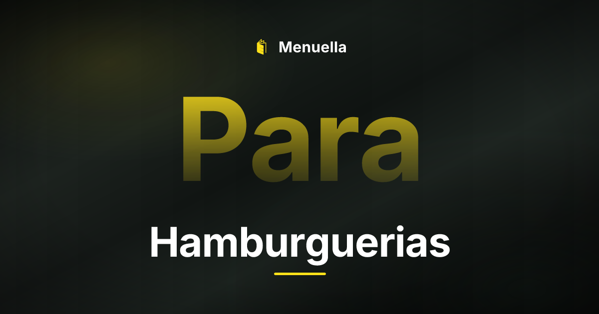 Menuella für Hamburguerias