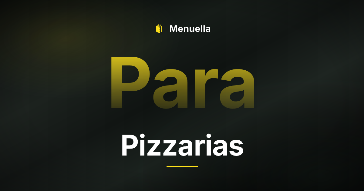 Menuella für Pizzarias
