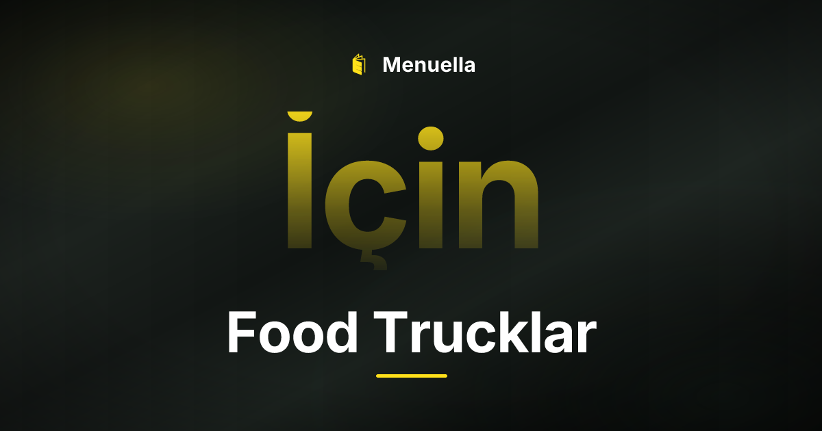 Menuella für Food Trucklar