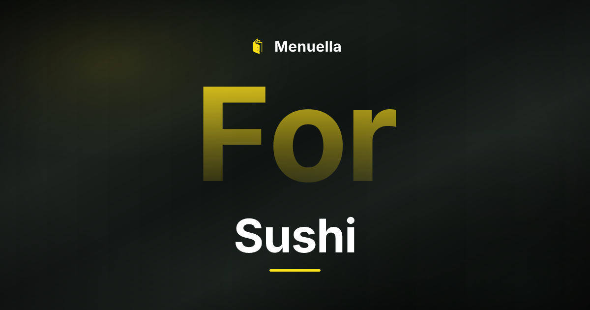 Menuella für Sushi